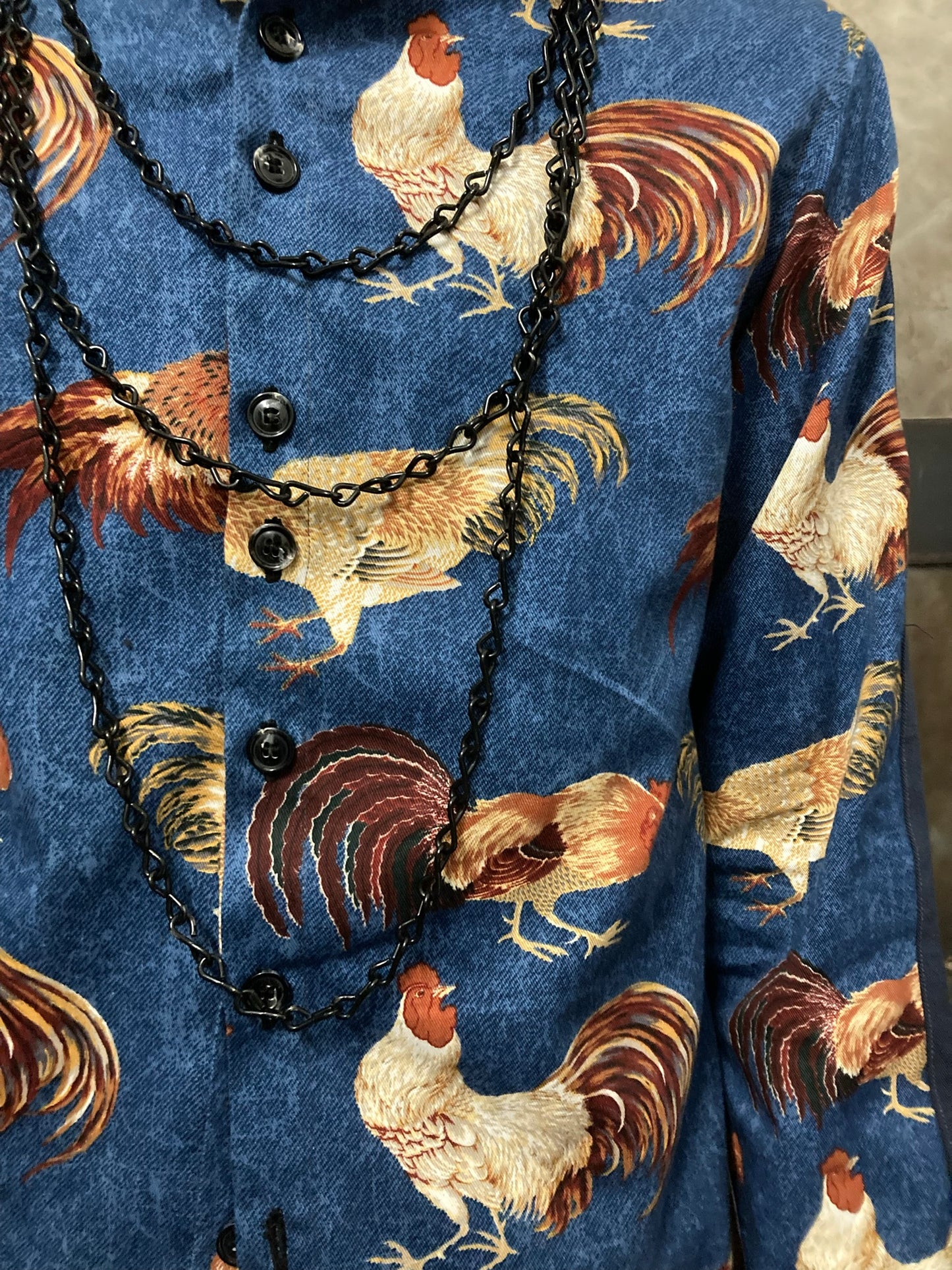 INVERTED DETAILS .5 PRINTED SHIRT - || COCK PRINT ||