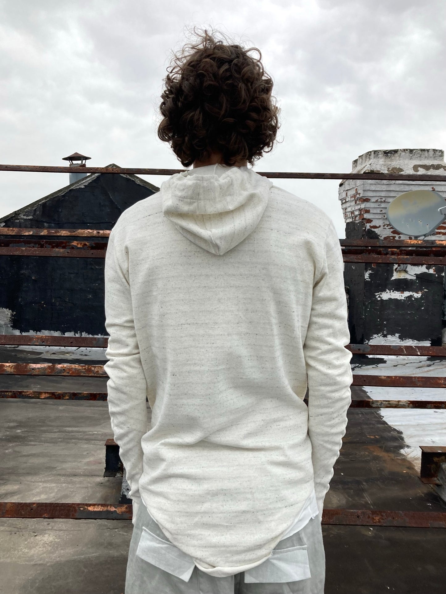 22.1 DNA SLEEVE HOODIE - OFF WHITE