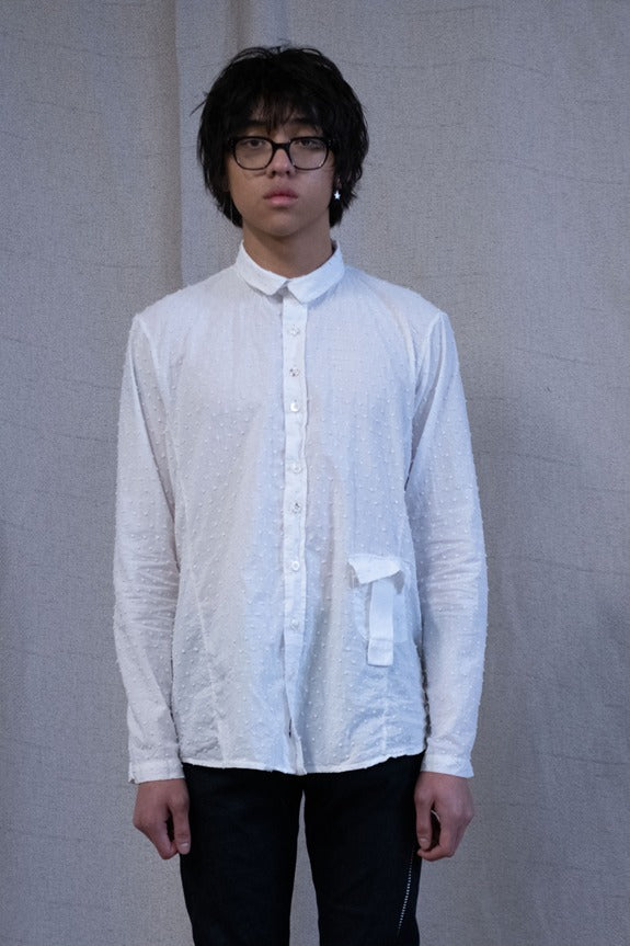 SS23|| TRI PANEL "ZERO" SHIRT" LONG || WHITE