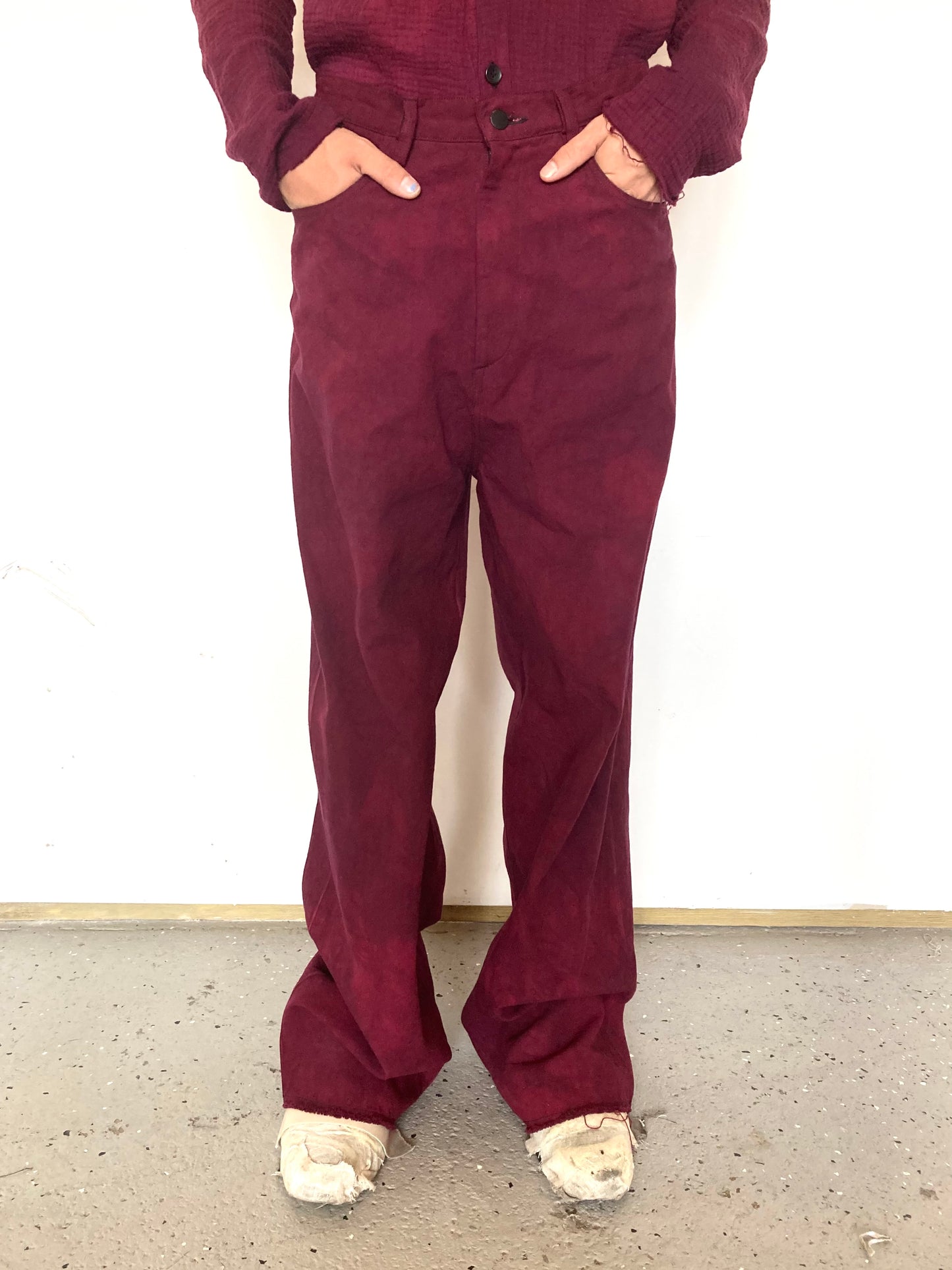 KNG13 || GODDE JEANS - CANVAS || MAROON