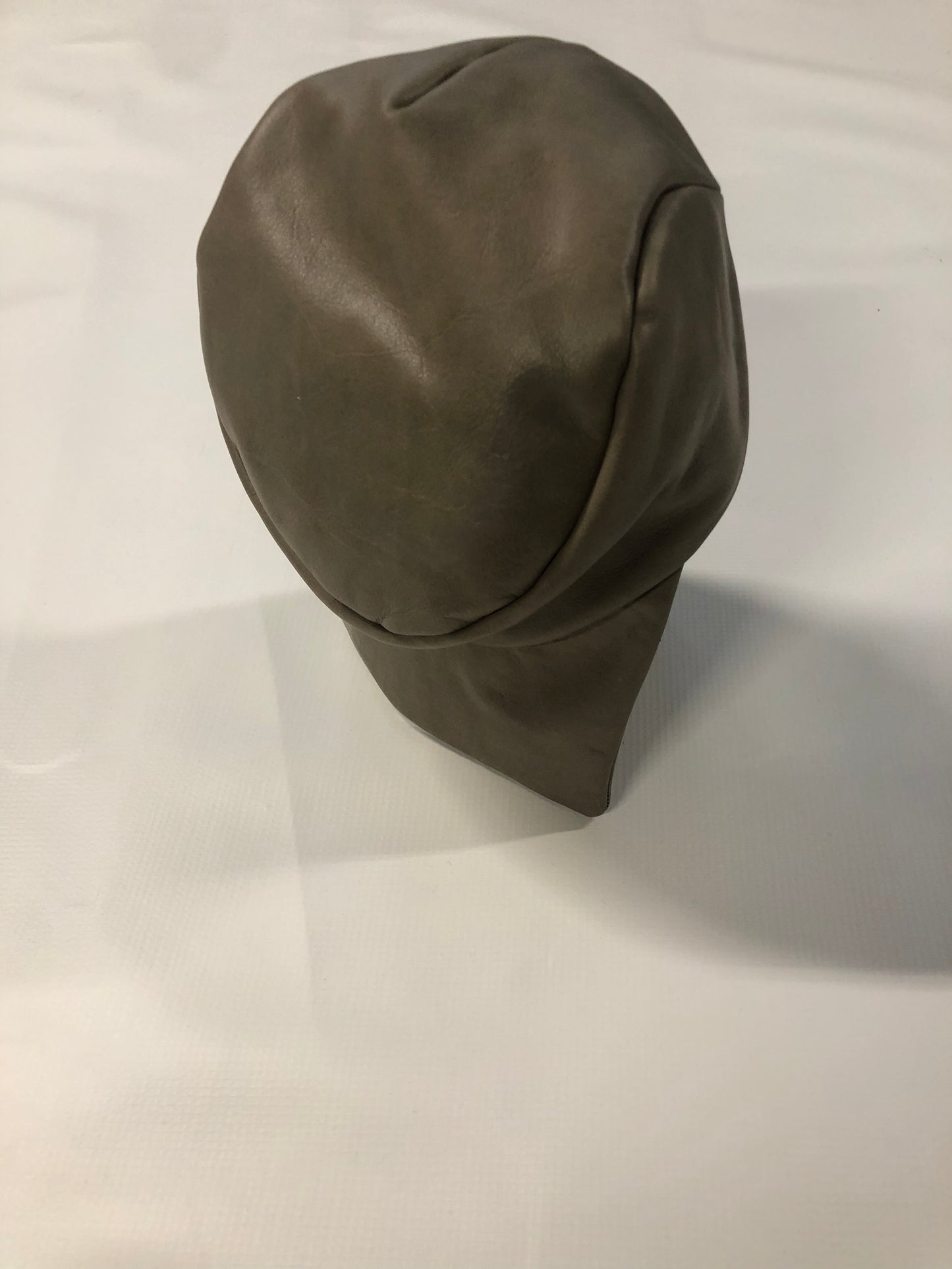 KNG13 || EXTENDED BILL HAT || 100% COWHIDE - KHAKI