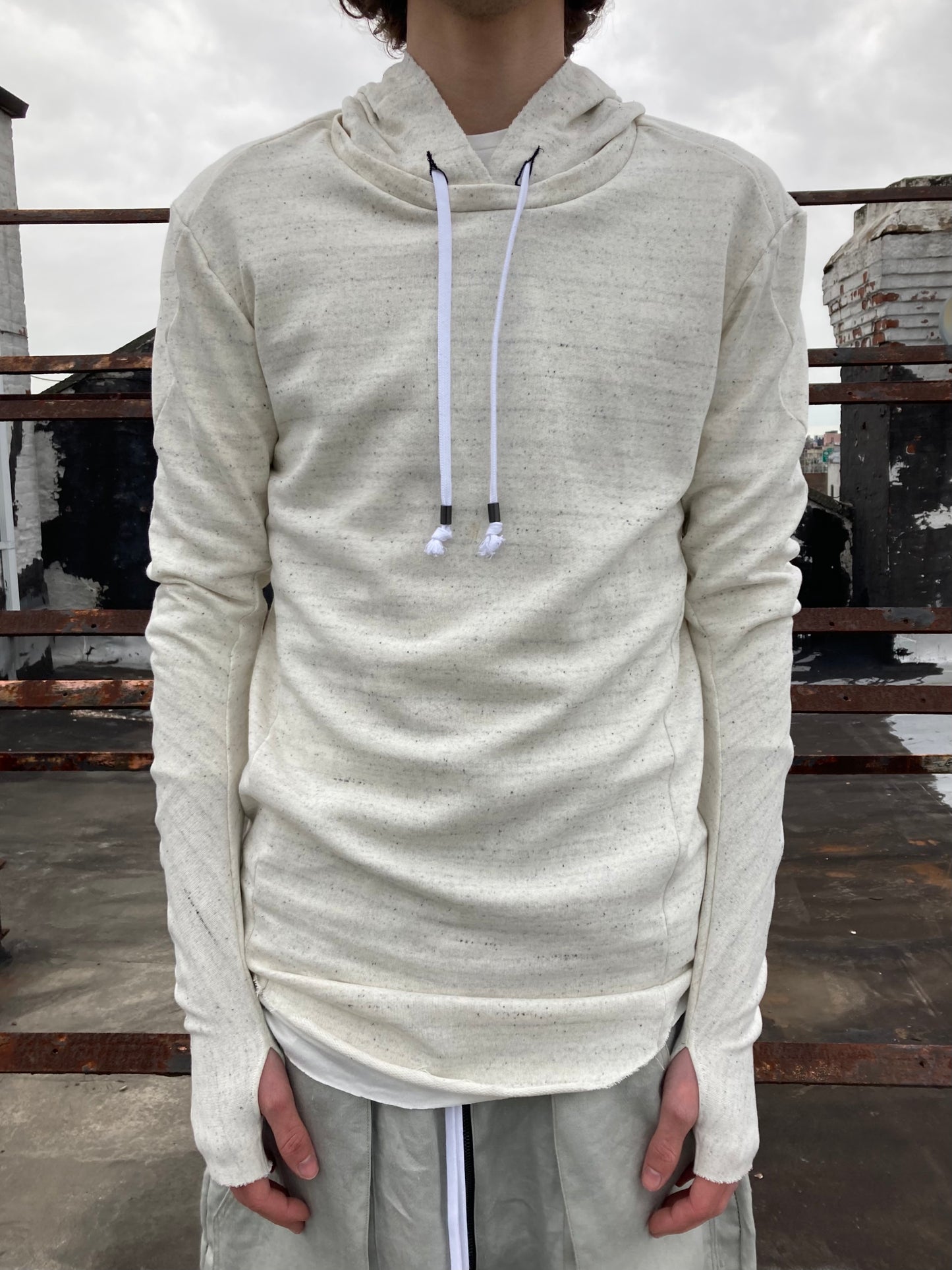 22.1 DNA SLEEVE HOODIE - OFF WHITE