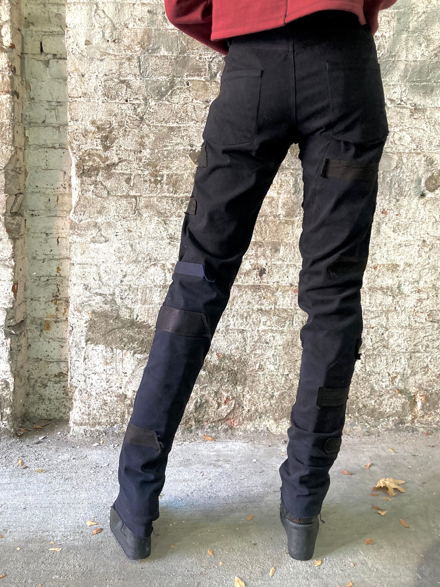 21.2 - MUMMIFIED PATCHWORK ZERO JEANS || BLACK ||