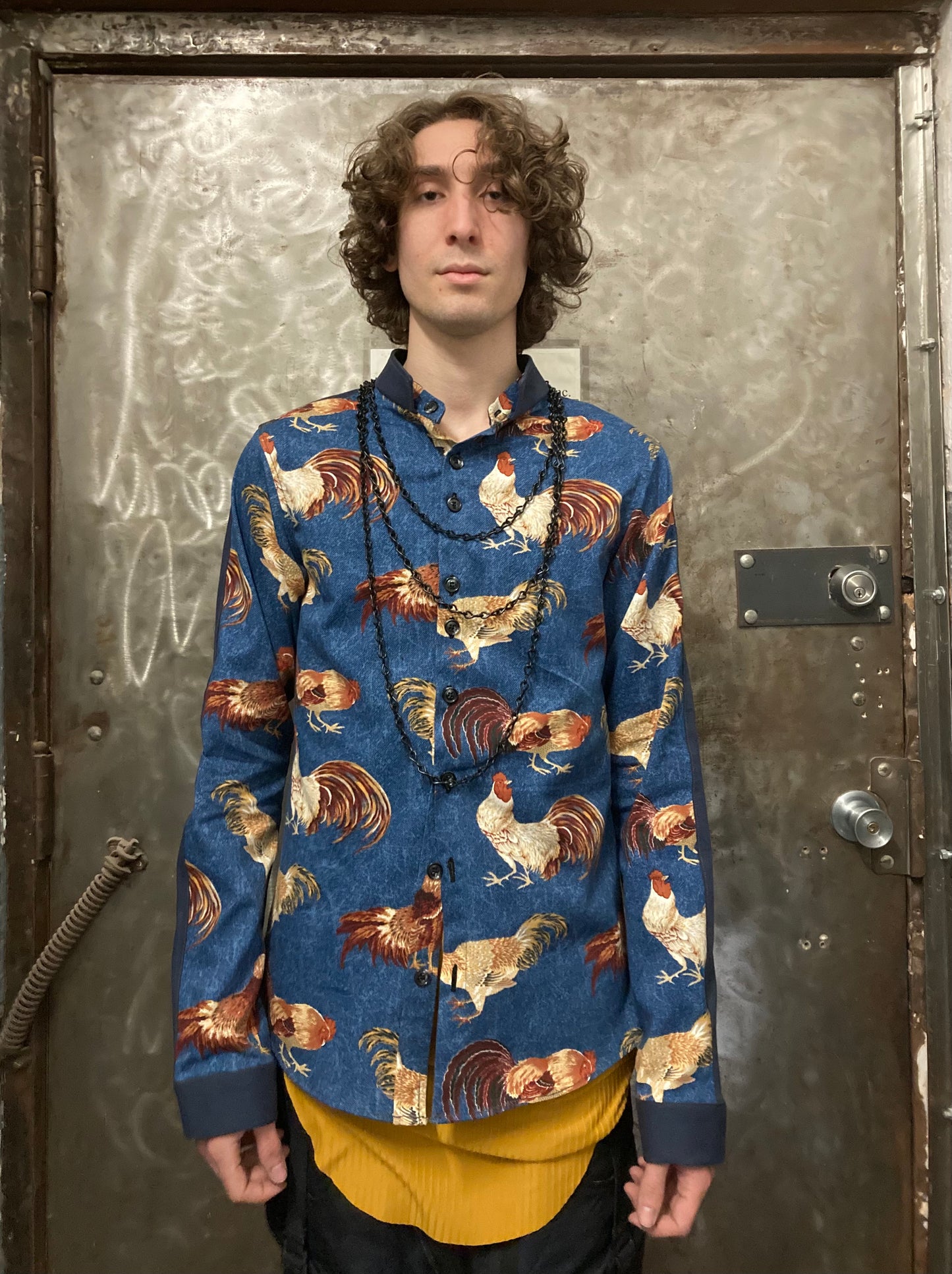INVERTED DETAILS .5 PRINTED SHIRT - || COCK PRINT ||
