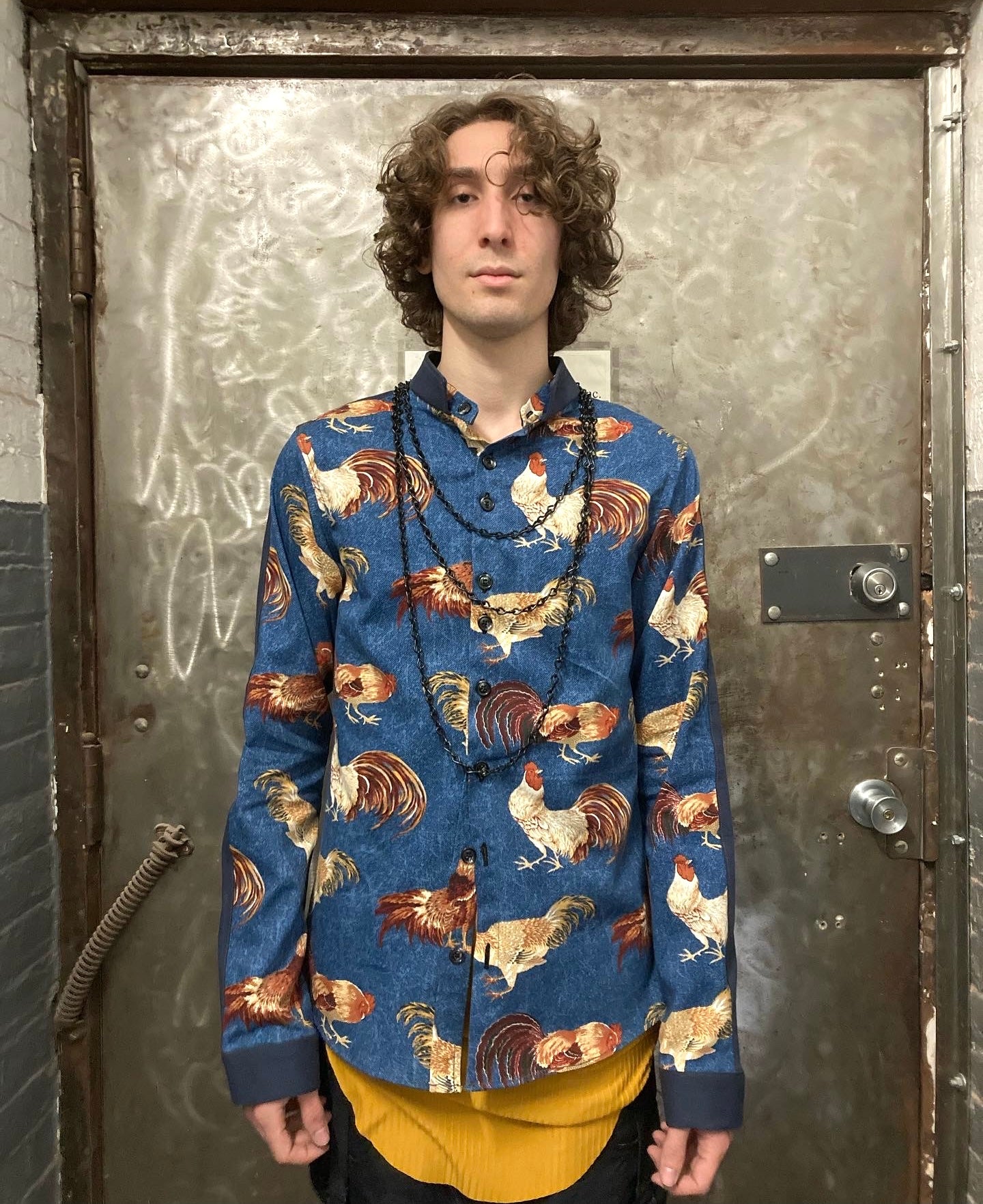 INVERTED DETAILS .5 PRINTED SHIRT - || COCK PRINT ||