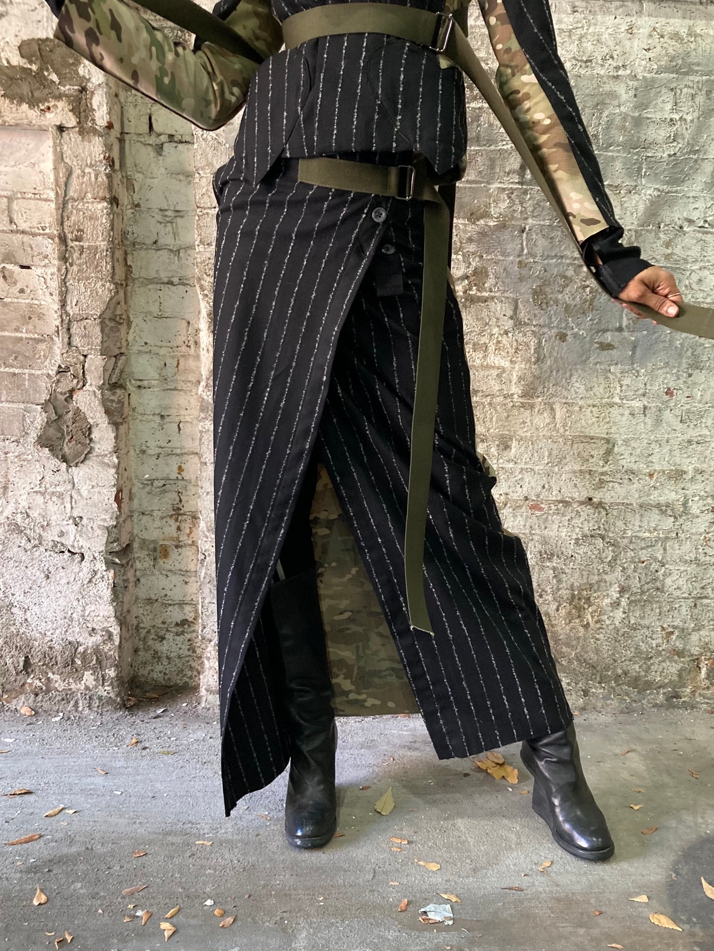 21.2 .5 BUSINESS OF WAR WRAP SKIRT