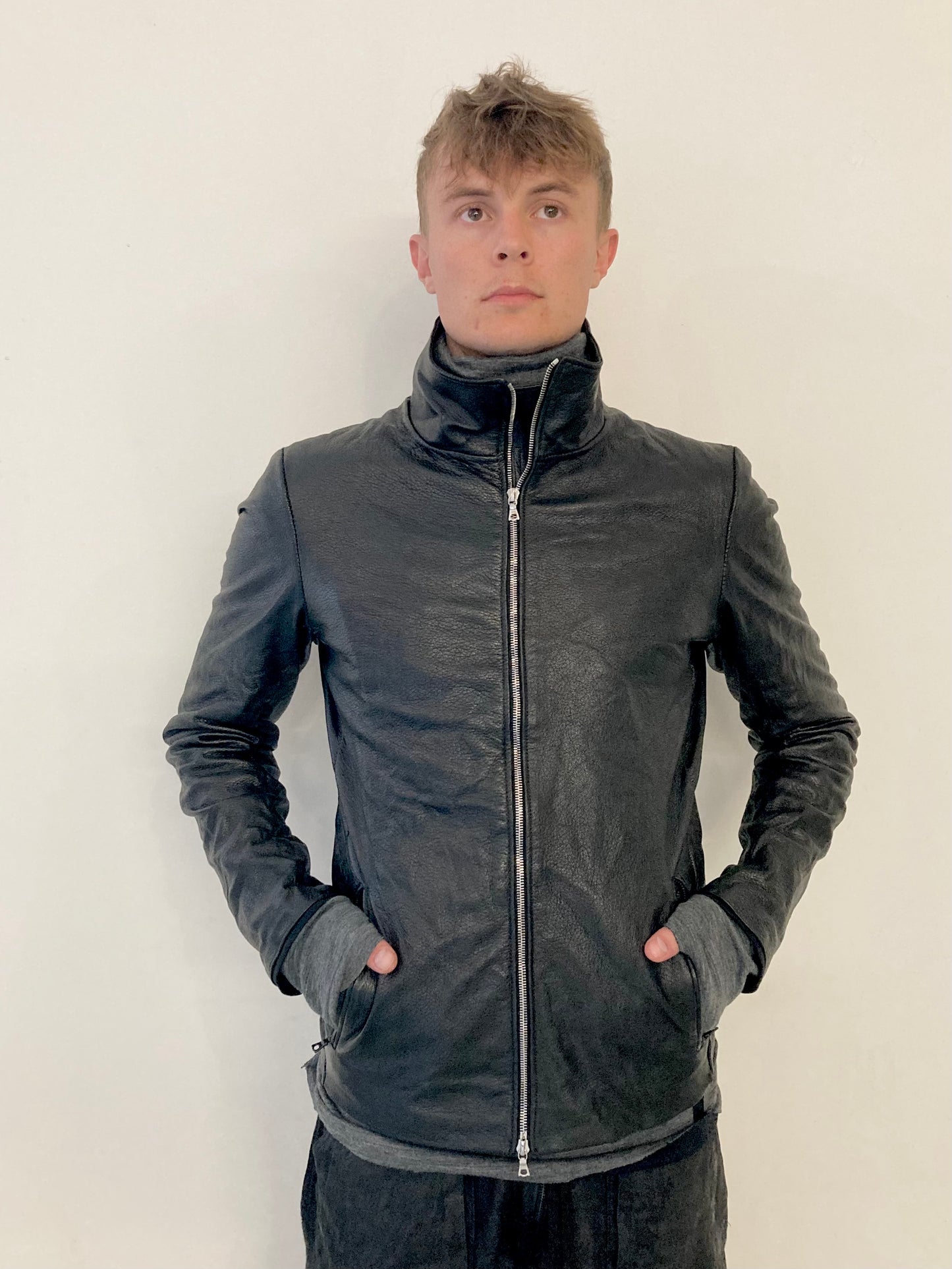 KNG13 || MINIMALIST LEATHER JACKET ||