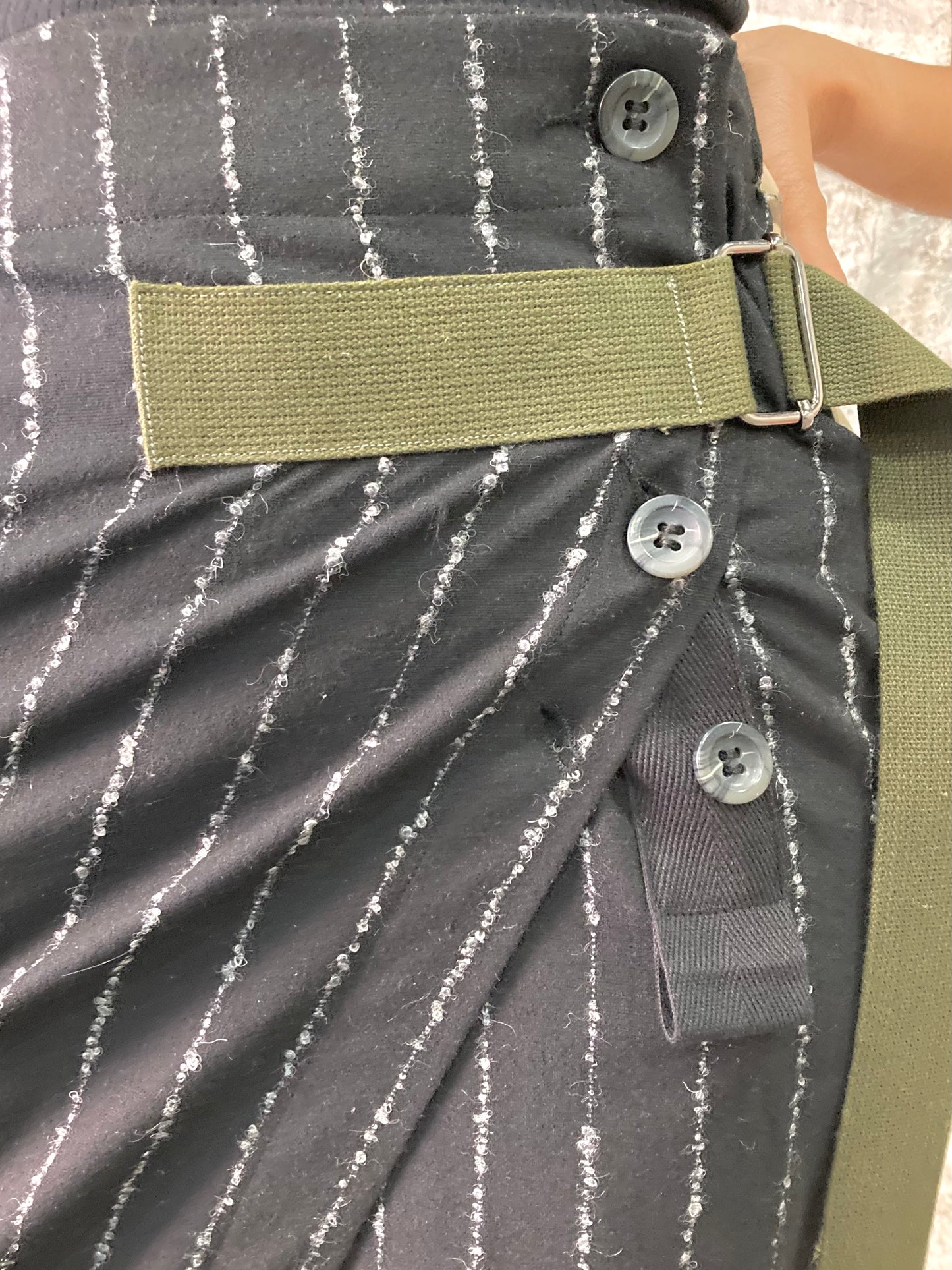 21.2 .5 BUSINESS OF WAR WRAP SKIRT