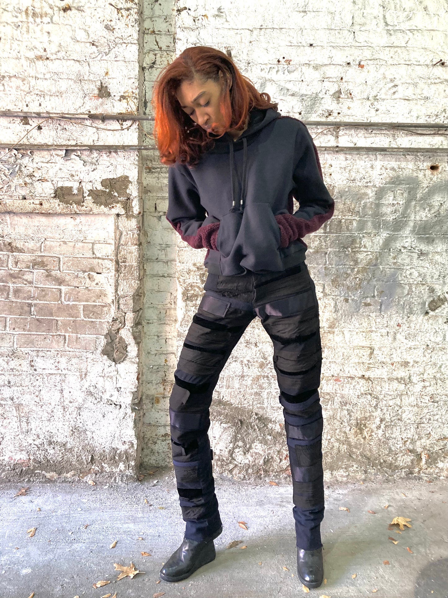 21.2 - MUMMIFIED PATCHWORK ZERO JEANS || BLACK ||