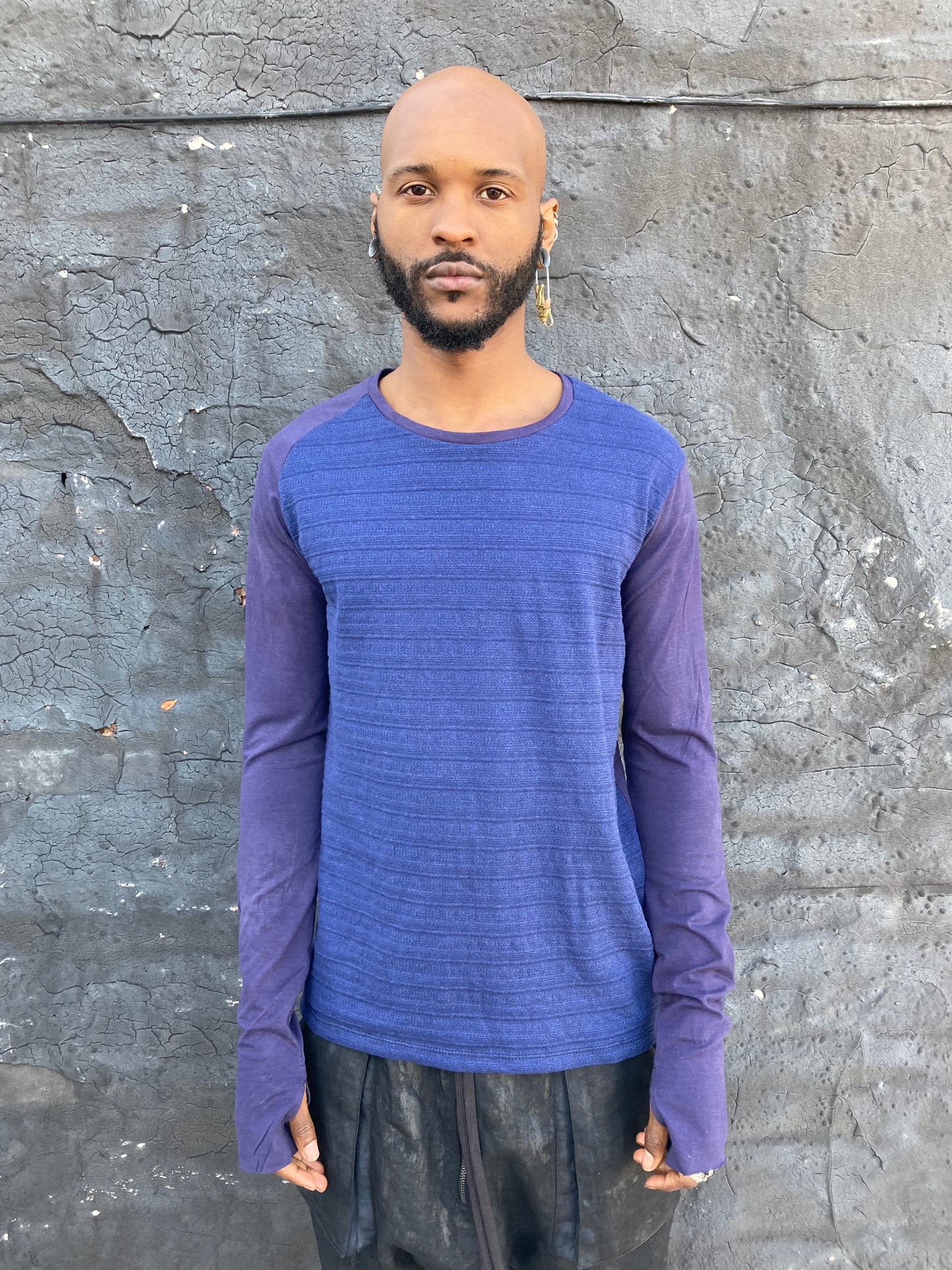 22.1 LONG SLEEVE 3DT-SHIRT || PLUM||