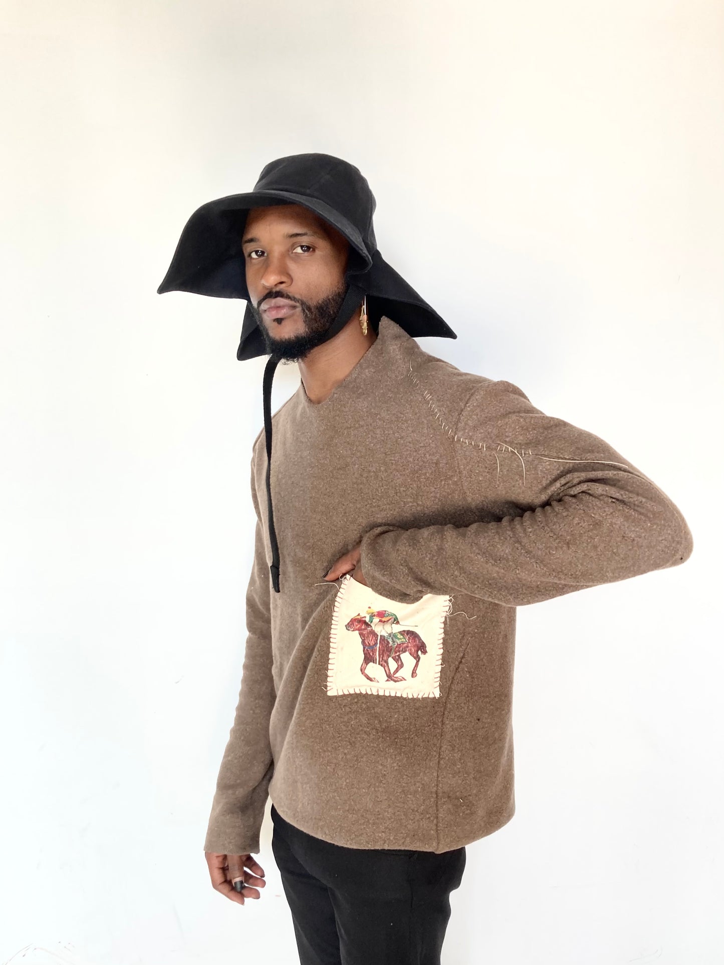 KNG 13 || PROTOLOGICAL HAND STITCHED - CAYMANAS - TOP || BROWN ||