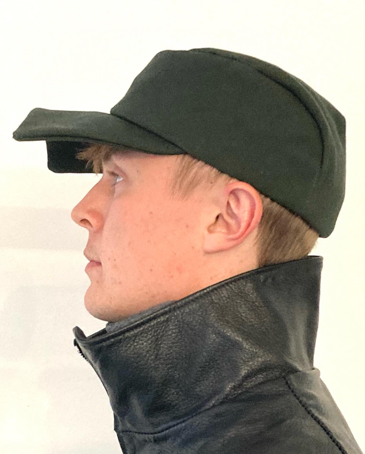 KNG13 || EXTENDED BILL HAT || 100% CANVAS - GREEN