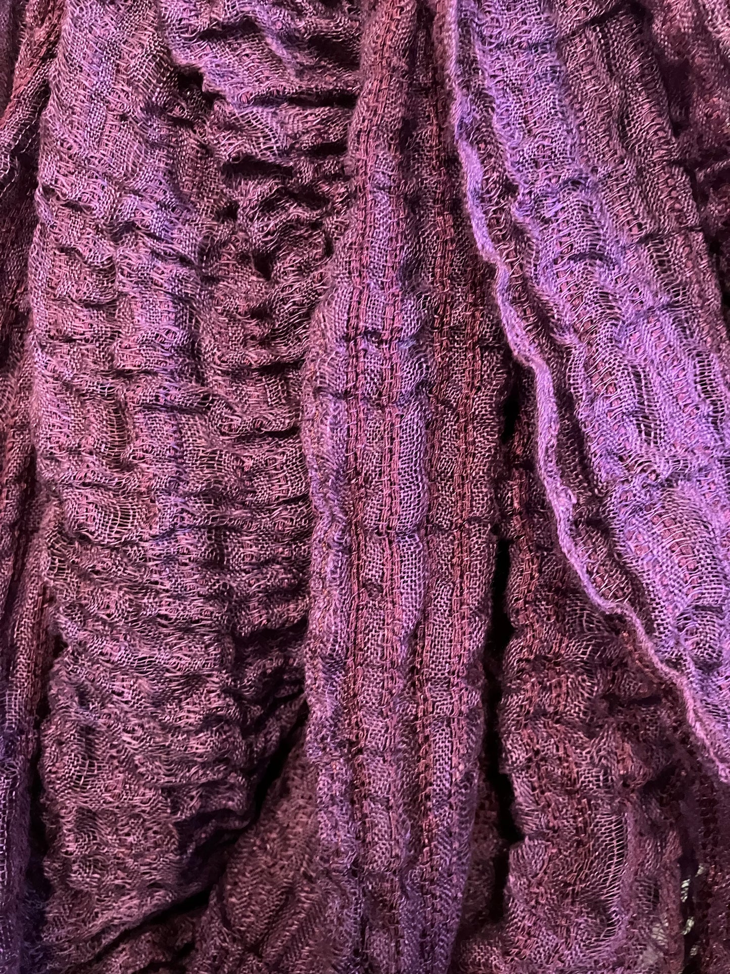 SS23 LINEN DOUBLE WIDTH SCARF - RED