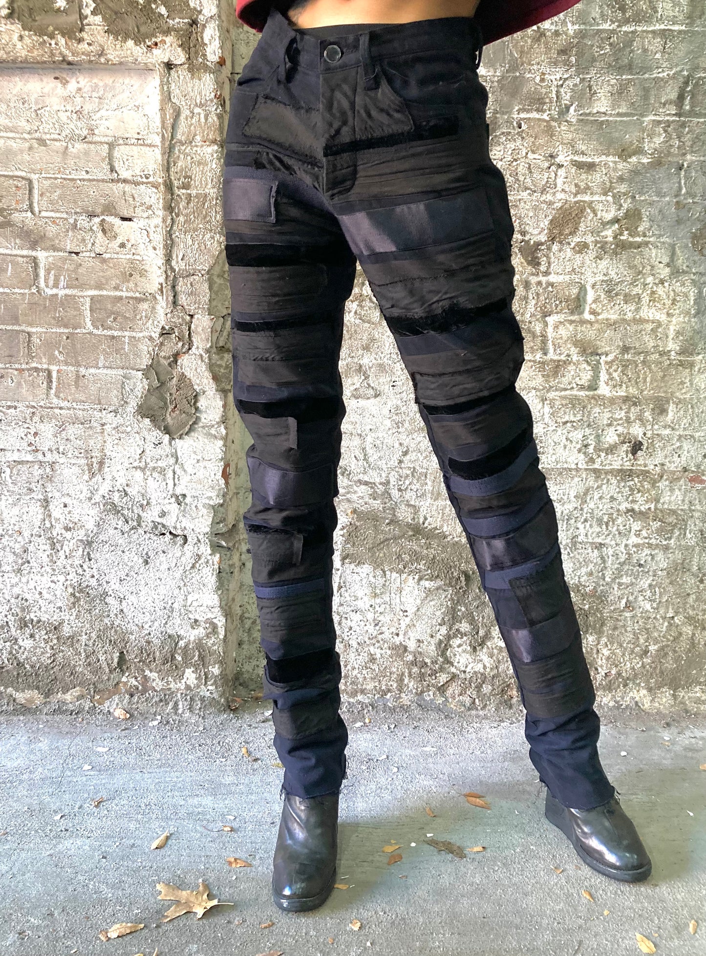 21.2 - MUMMIFIED PATCHWORK ZERO JEANS || BLACK ||