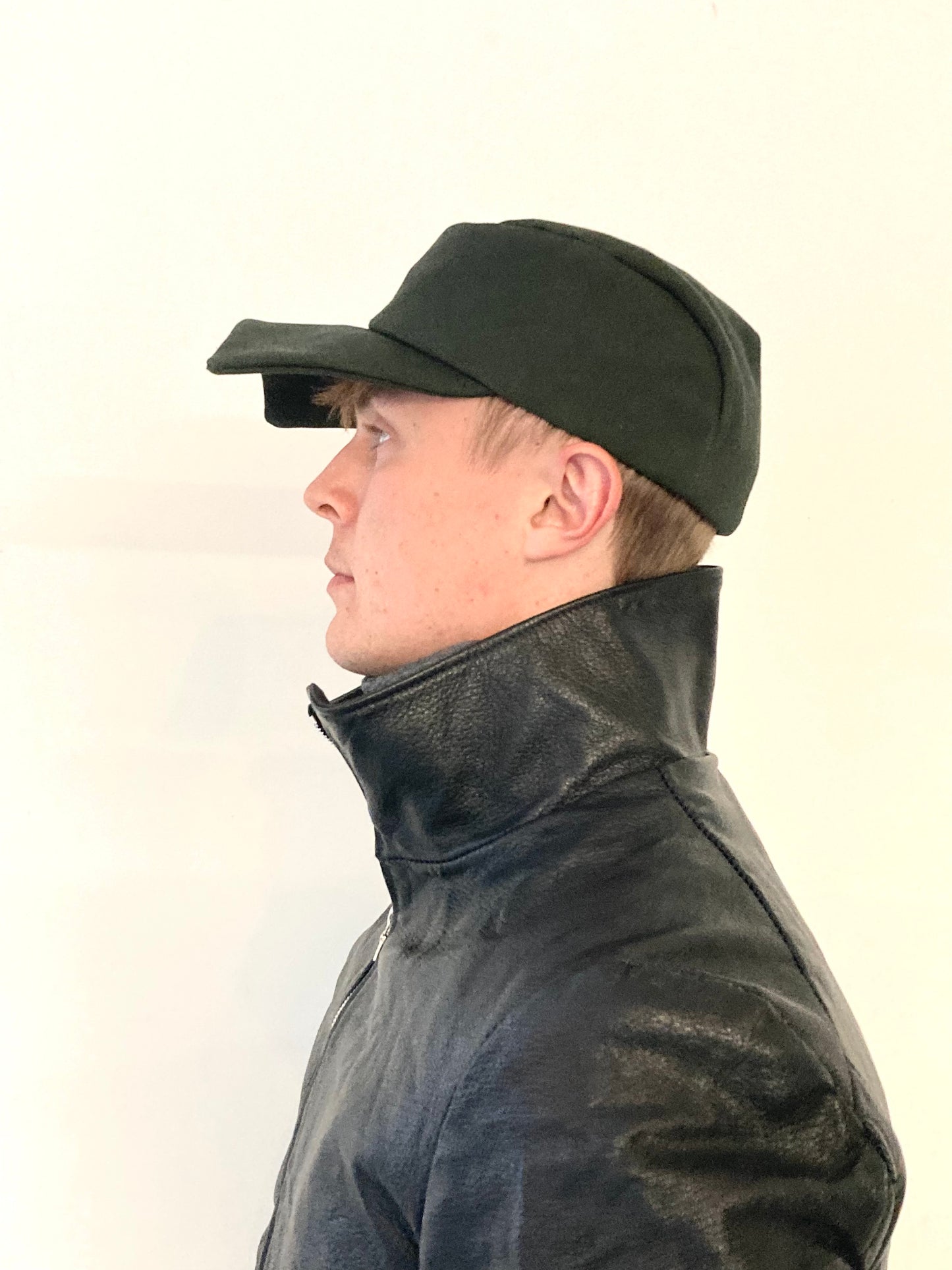 KNG13 || EXTENDED BILL HAT || 100% CANVAS - GREEN