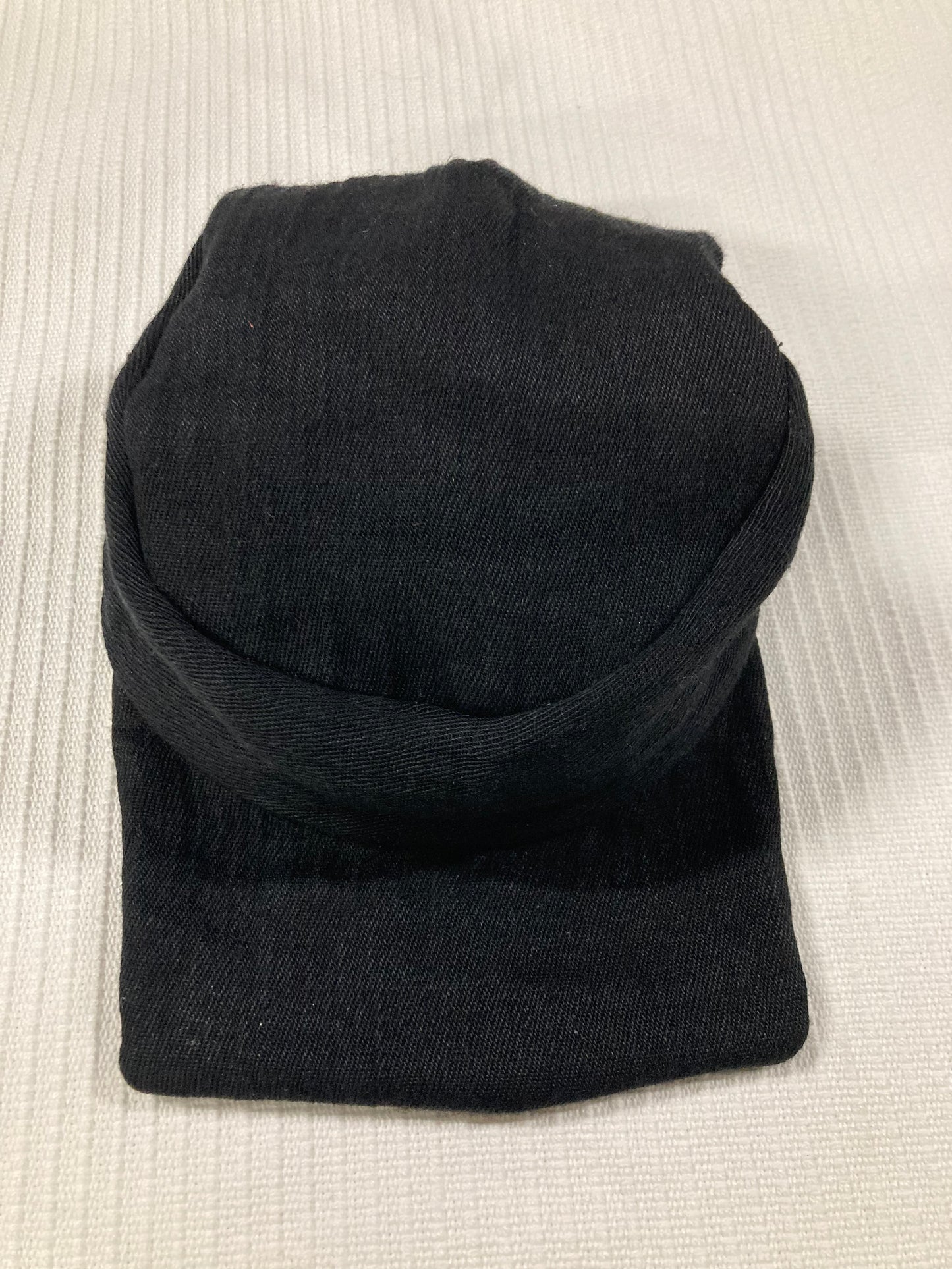KNG13 || EXTENDED BILL HAT || 100% HEAVY LINEN - BLACK