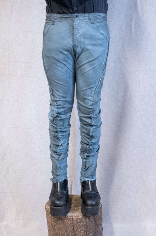 SS23 || RIDGE SEAM DNA - GREY STRETCH COTTON