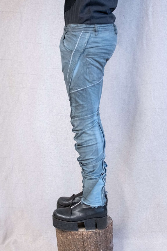 SS23 || RIDGE SEAM DNA - GREY STRETCH COTTON
