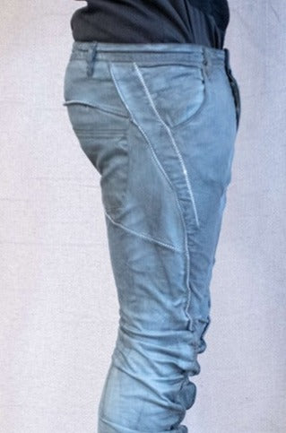 SS23 || RIDGE SEAM DNA - GREY STRETCH COTTON