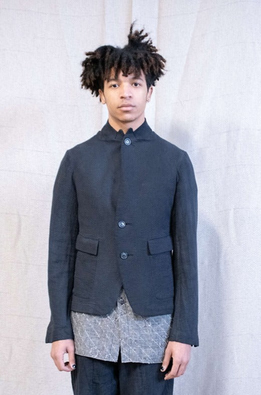 SS23|| WEIGHTLESS PEAKED LAPEL DISPUTE COTTON BLAZER