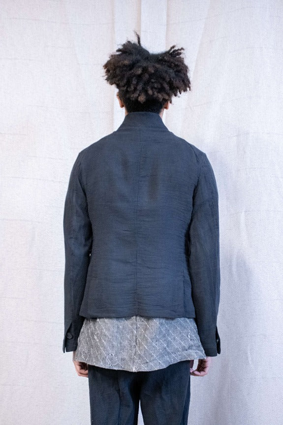 SS23|| WEIGHTLESS PEAKED LAPEL DISPUTE COTTON BLAZER