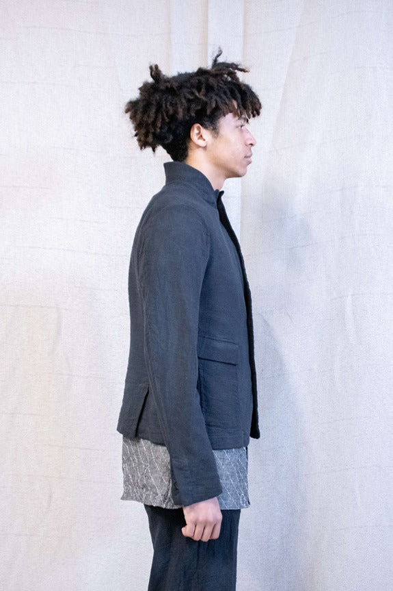 SS23|| WEIGHTLESS PEAKED LAPEL DISPUTE COTTON BLAZER