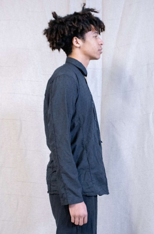 SS23|| TRI PANEL "ZERO" SHIRT" LONG - BLACK