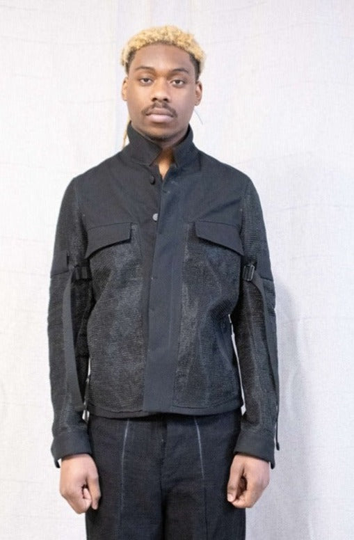 SS23|| BORG GTS || BLACK COTTON + INDUSTRIAL MESH