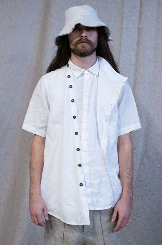 SS23|| DOUBLE FRONT SHORT SLEEVE SHIRT