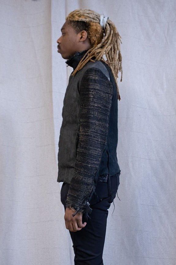 SS23|| HIGH NECK MINIMALIST JACKET - ZERO FABRIC EDITION (2.0)