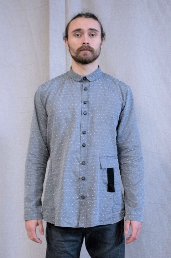 SS23 || TRI PANEL "ZERO" SHIRT" LONG || GREY