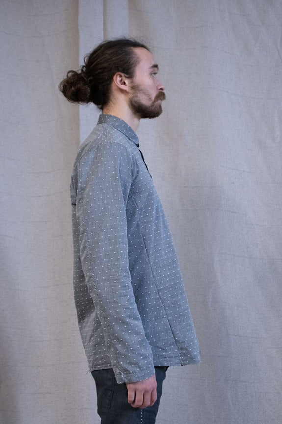 SS23 || TRI PANEL "ZERO" SHIRT" LONG || GREY