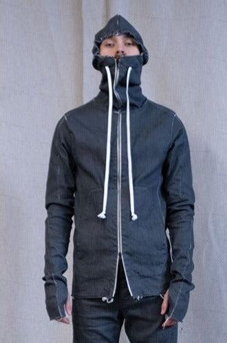 SS23|| TYPE 2 OVERLOCKED HOODIE - WASHED GREY