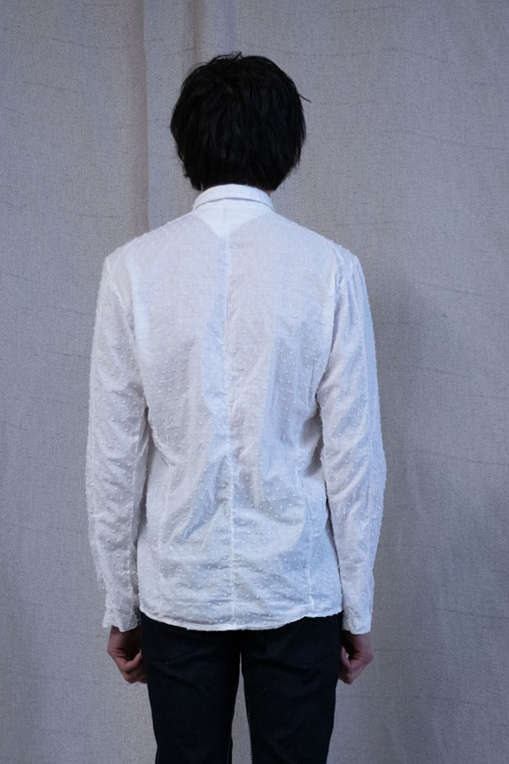 SS23|| TRI PANEL "ZERO" SHIRT" LONG || WHITE