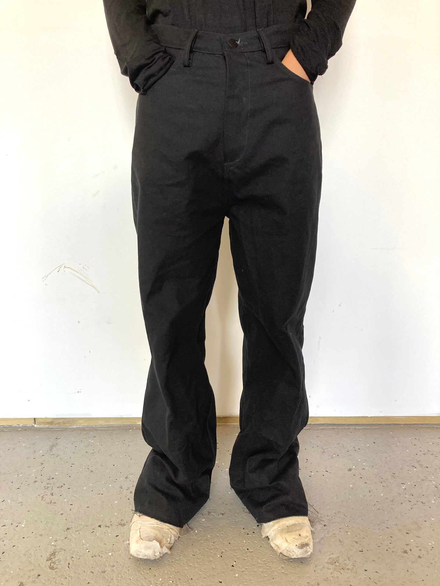 KNG13 || GODDE JEANS - CANVAS || BLACK