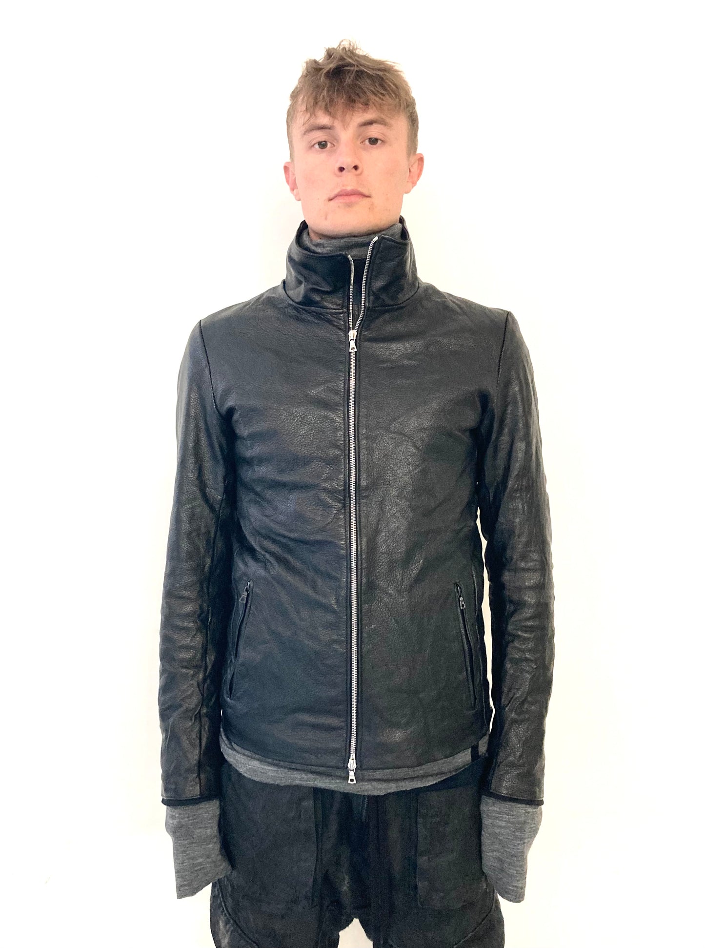 KNG13 || MINIMALIST LEATHER JACKET ||