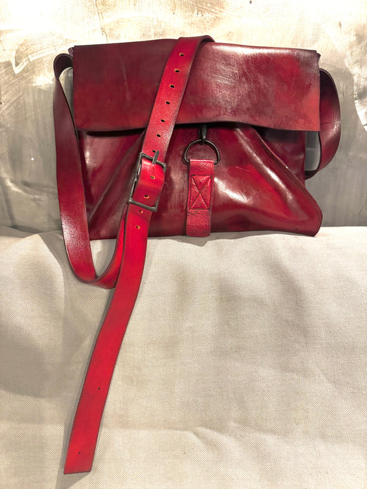 ZB- BG  || POLIS - CLASS  || DARK RED || COWHIDE + BISON