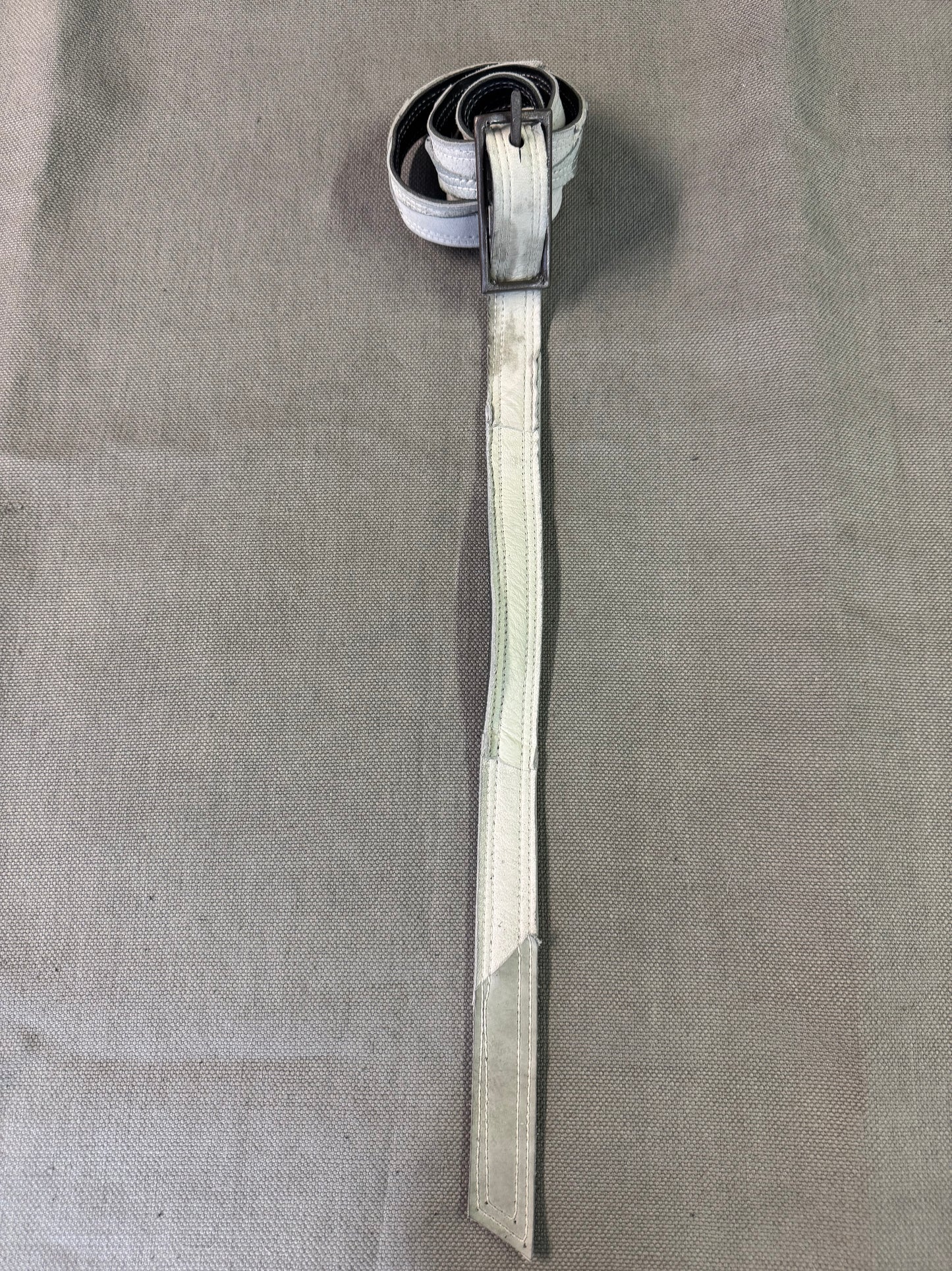 ZB- A|BLT|  || 1 INCH KNG13 HAND MADE BUCKLE BELT || MOONSTAR WHITE