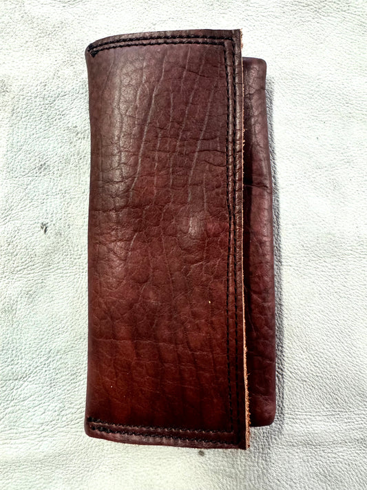 ZB-A || WALLET/B\ - OXBLOOD || BISON LEATHER