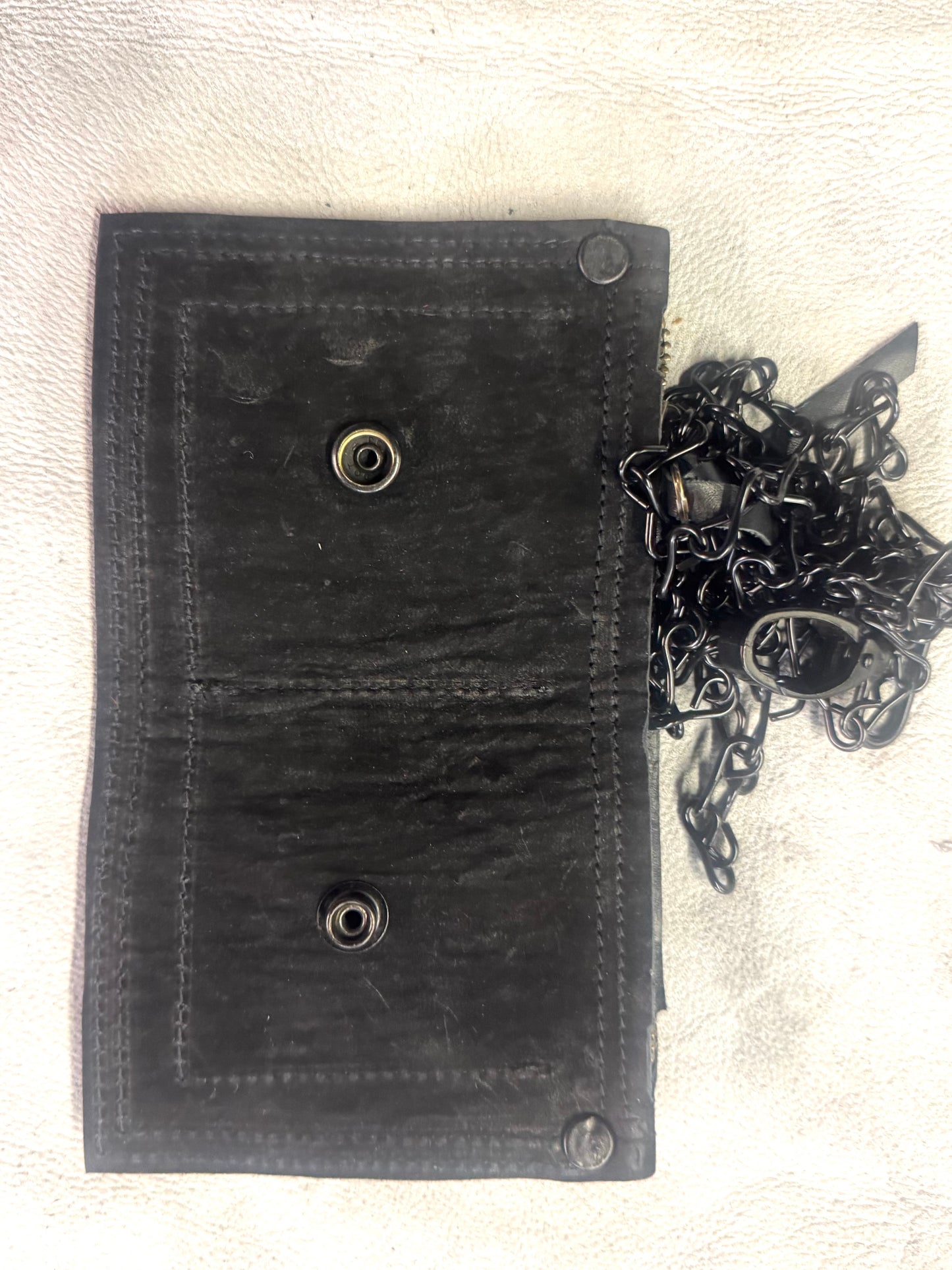 ZB-A  || ZB BLACK JACK + HOOK WALLET -BLACK II HORSEHIDE