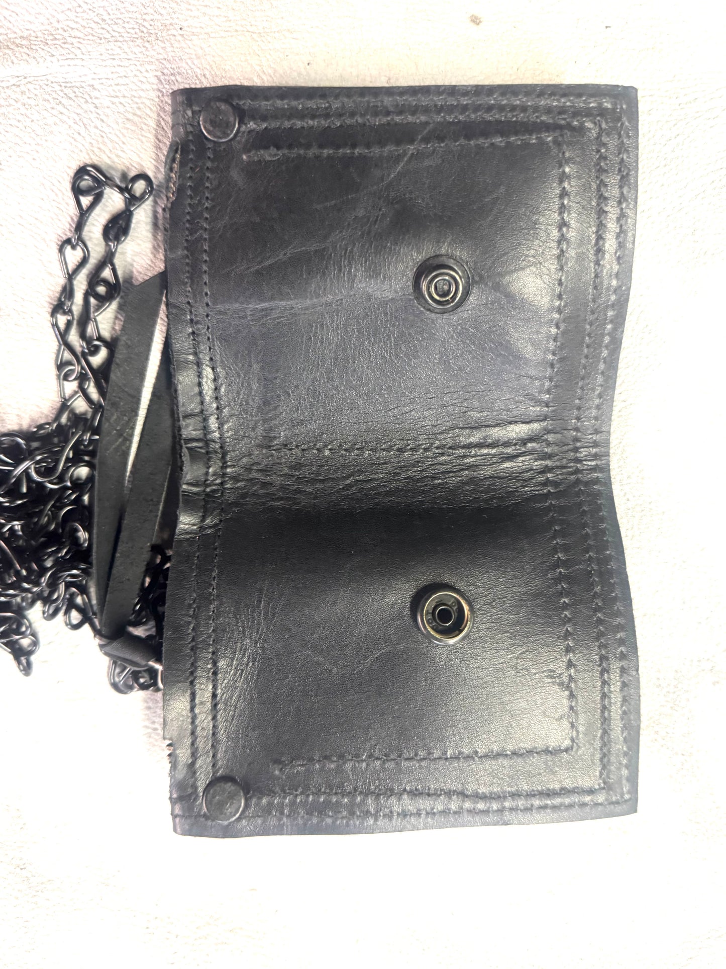 ZB-A  || ZB BLACK JACK + HOOK WALLET -BLACK II COWHIDE