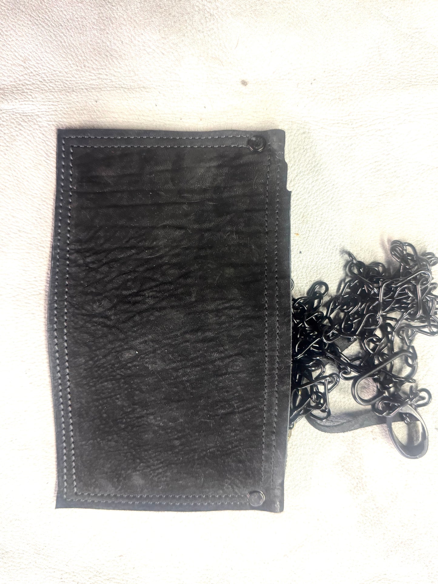 ZB-A  || ZB BLACK JACK + HOOK WALLET -BLACK II HORSEHIDE