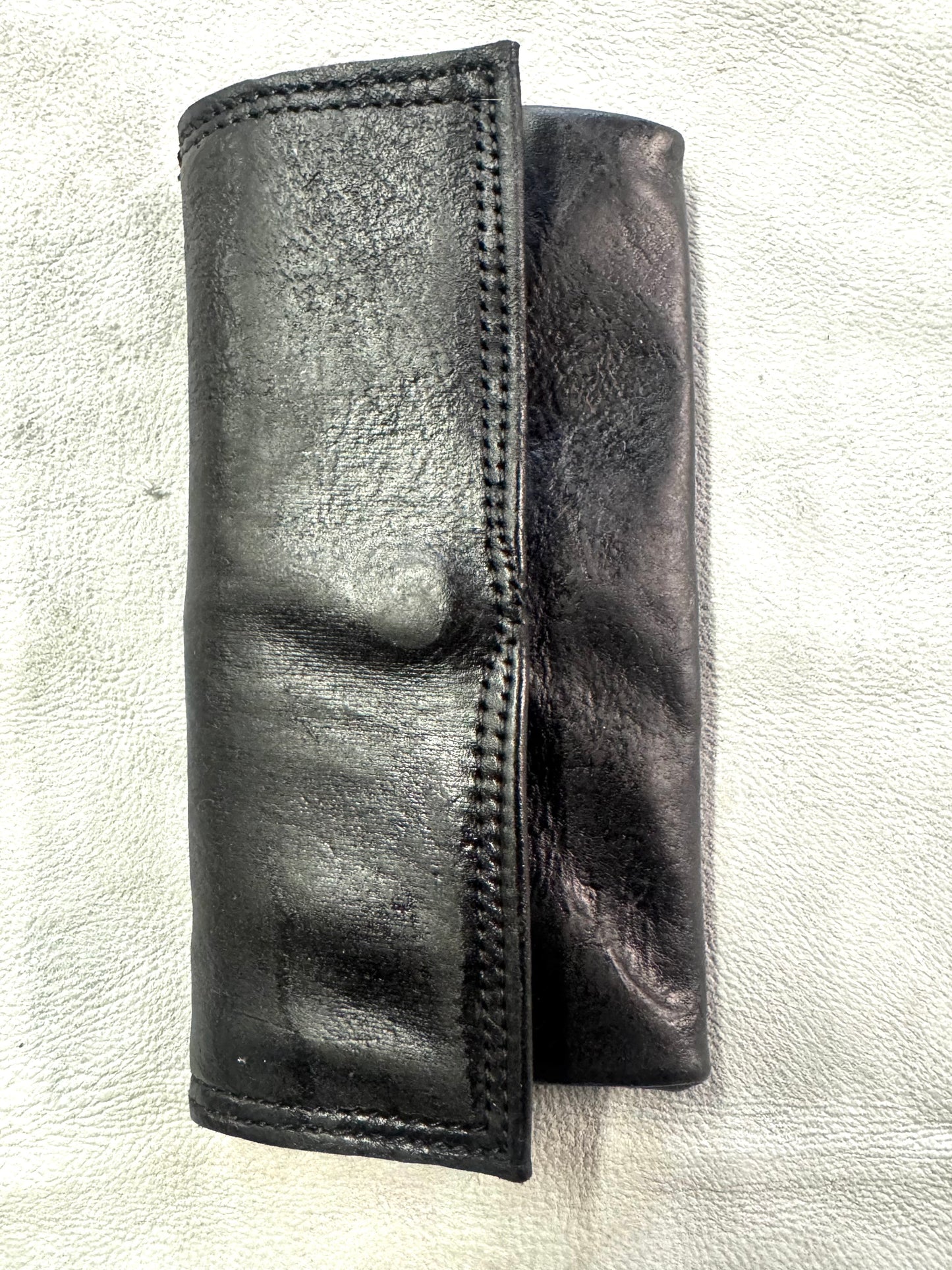 ZB-A || WALLET/B\ - OD BLACK || DESTROYED HORSEHIDE