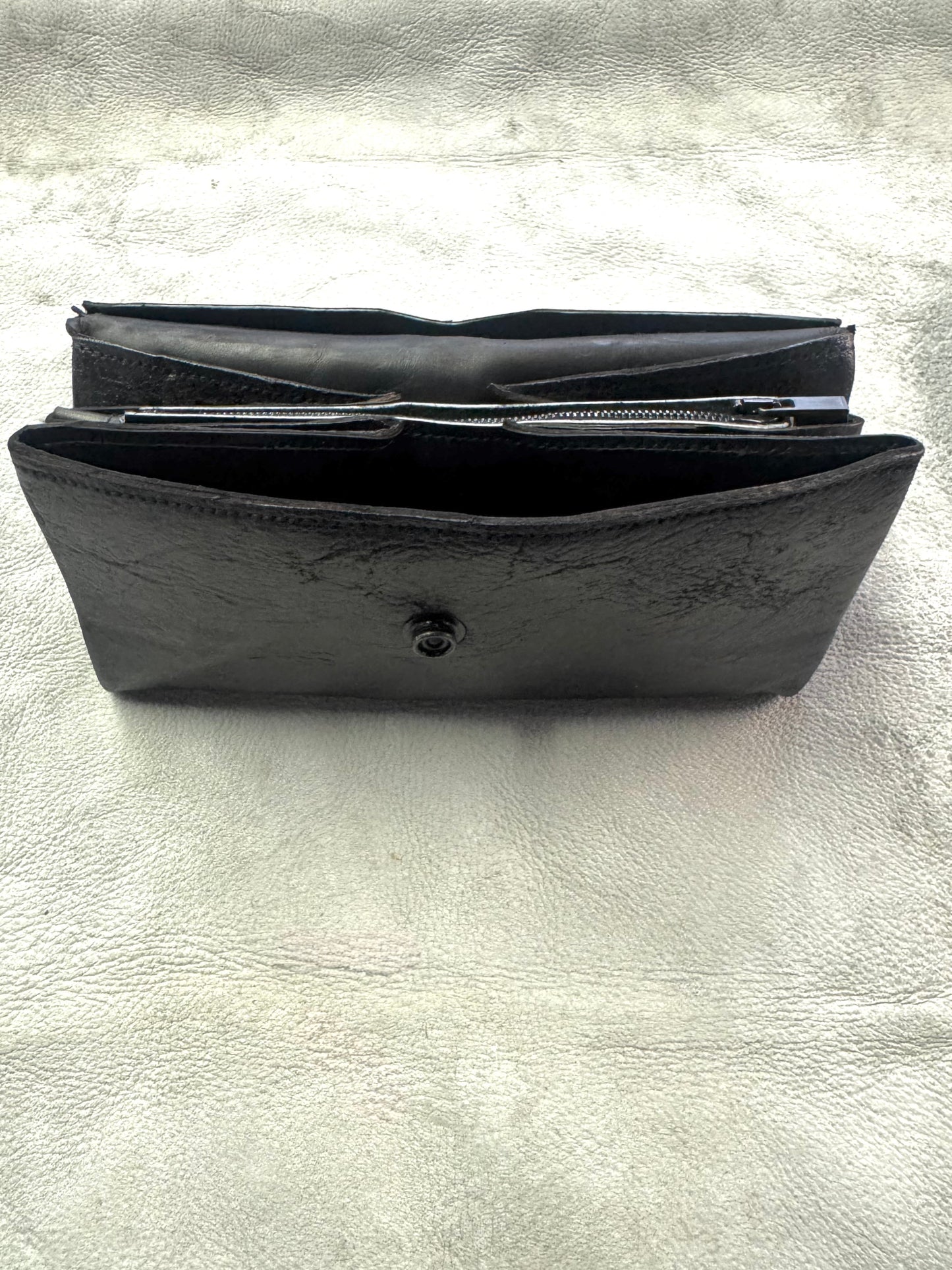 ZB-A || WALLET/B\ - OD BLACK || DESTROYED HORSEHIDE