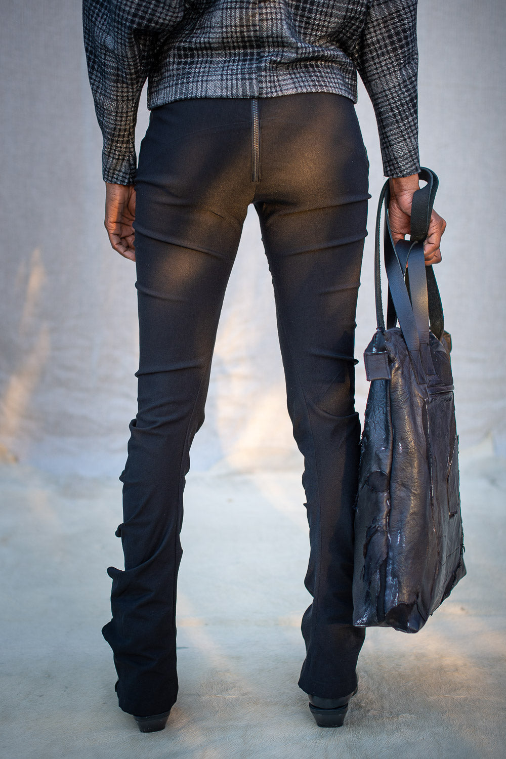 FW24 || OPEN SEAM DNA PANTS || BLACK