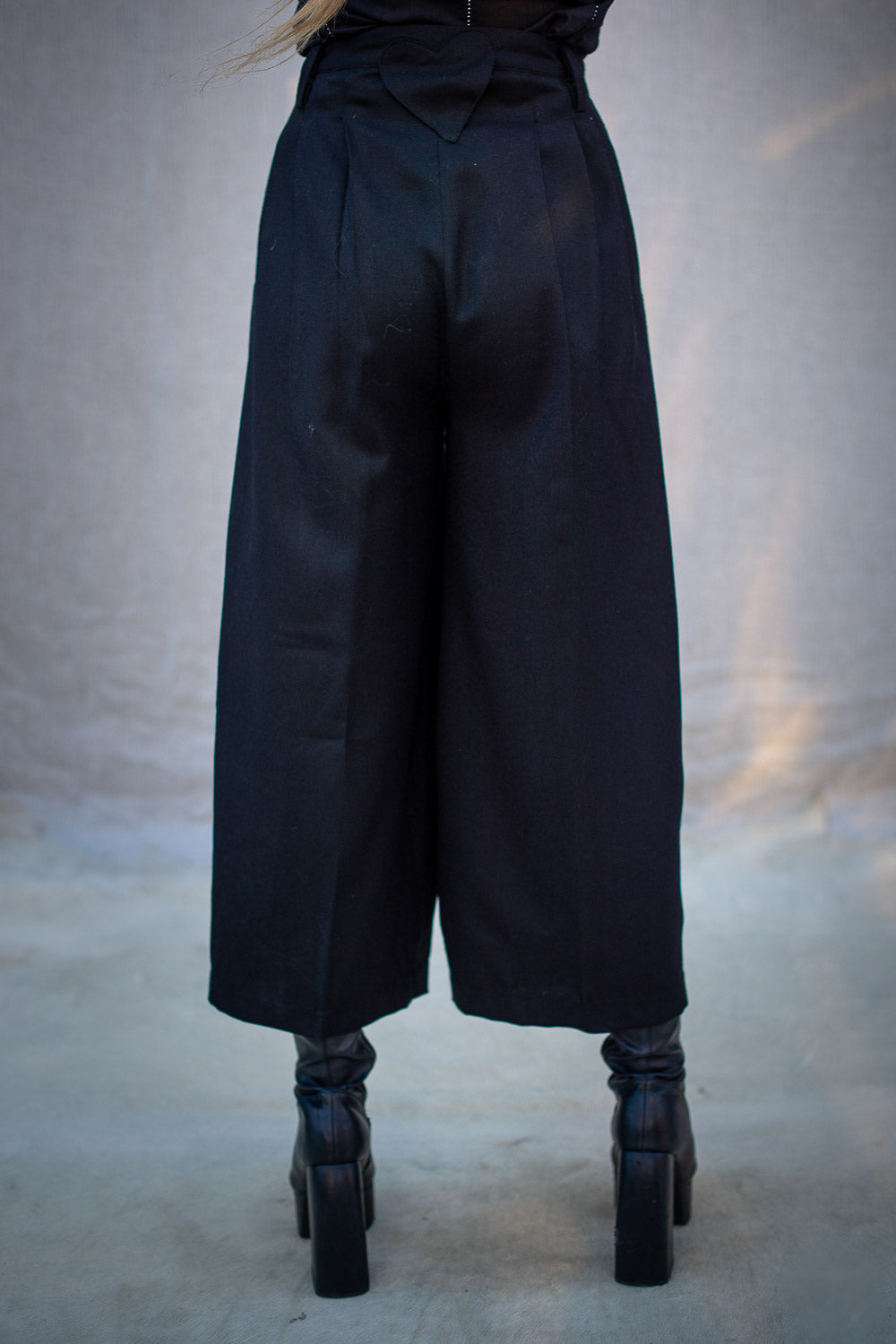 FW24 || 12 PLEAT PANTS || BLACK WOOL