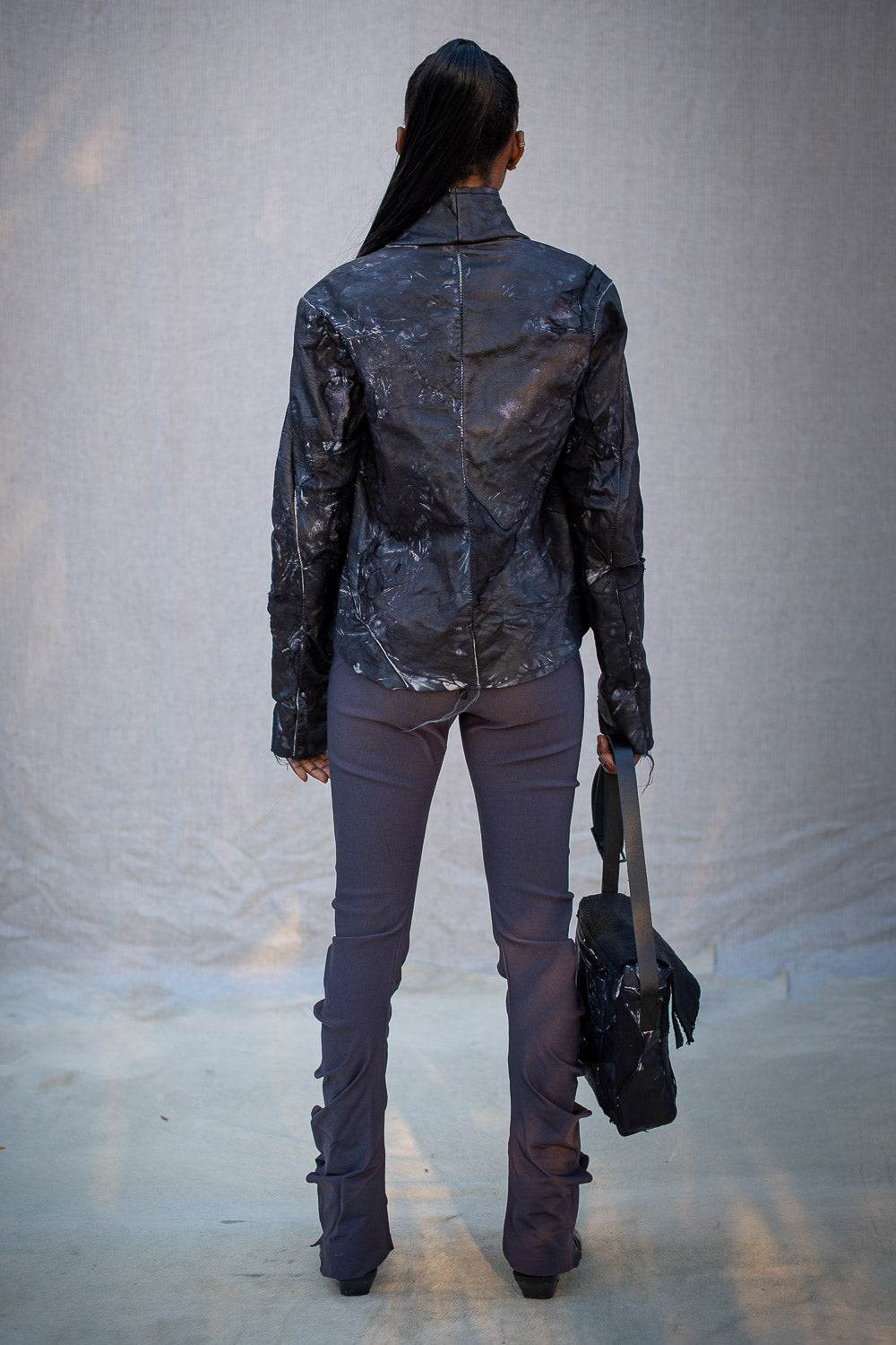 FW24 || MOONSTAR PROTOLOGICAL ARCHETYPE SHIRT JACKET || BLACK