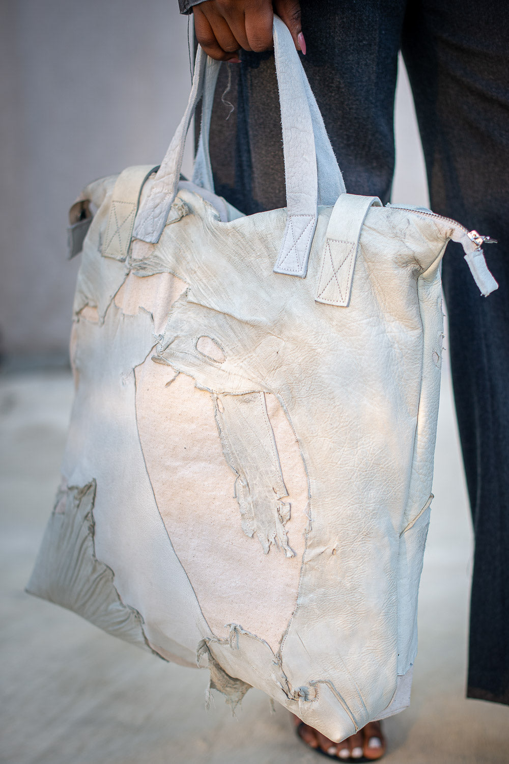 FW24 || BROOKLYNITE TOTE BAG || WHITE MOONSTAR