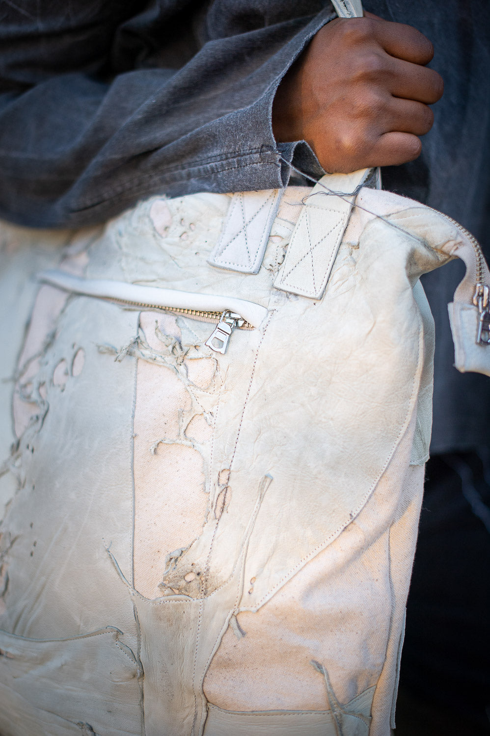 FW24 || BROOKLYNITE TOTE BAG || WHITE MOONSTAR