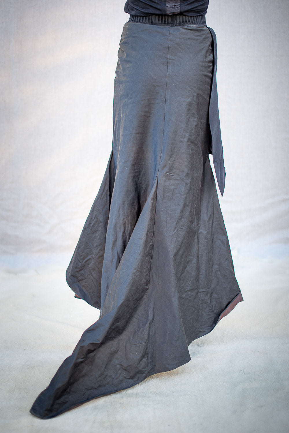 FW24 || BIAS CUT FLORA LONG SKIRT || SILK + METAL